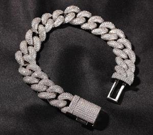 กำไลข้อมือเพชรคิวบา S925 เพชรเลี้ยงในห้องปฏิบัติการ ทรงกลมเจียระไนแบบเหลี่ยม ชุบทอง หรูหรา สำหรับทุกเพศ ใส่ได้ทุกวัน - Product Image 1