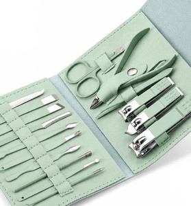 Kit de coupe-ongles professionnel en acier inoxydable 16 pièces, ensemble de manucure et pédicure avec étui, ciseaux de toilettage complets, utilisation DIY pour adolescents - Product Image 2