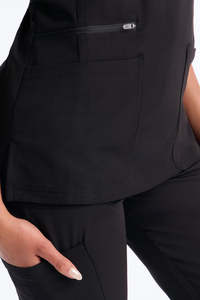 Conjuntos de Uniformes Quirúrgicos de Secado Rápido para Mujer, Blusa y Pantalones, 94% Poliéster, 6% Elastano, Listos para Enviar - Product Image 4