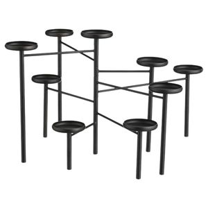 Ensemble de 3 nouveaux porte-bougies en aluminium poli or au design élégant pour la décoration de la chambre à coucher et l'éclairage intérieur - Product Image 6