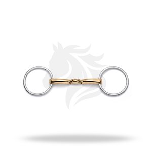 ห่วงรัดปากม้าแบบหลวม รูปทรงสี่เหลี่ยมผืนผ้า สีทอง อุปกรณ์ขี่ม้า - Product Image 1