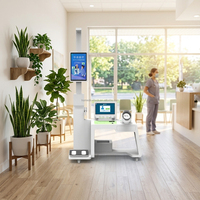 Huasheng Medical OEM Integrasi Data Cloud Kesehatan Cerdas Multi-skenario Layar Sentuh Layanan Mandiri Telemedicine Kesehatan