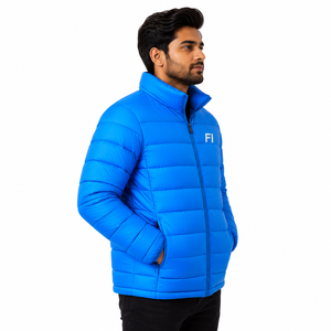 Men's <b>Winter</b> Insulated Puffer Jacket <b>Quilted</b> Warm Coat Full Zip Stand Collar Outdoor Casual Men's Jackets Wholesale Bulk Factory - Product Image 3