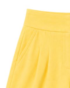 Manufacturer Custom <b>Light</b> Grey Tank Top With Yellow Shorts Women Summer Casual Two Piece Set Sleeveless <b>Lounge</b> Wear Outfit Set - Product Image 6