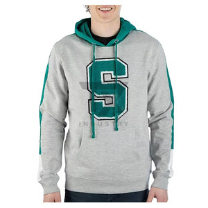 Vente en gros de sweats à capuche d'hiver pour hommes 100% coton, personnalisés avec lettres grecques en chenille, patch brodé avec lettres, doublure en polaire de haute qualité, sur mesure - Product Image 4