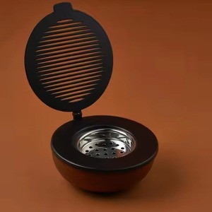 Satin Black Ball Shape Castle Cutout Incense <b>Burner</b> Slender Pillar Fort Architecture Steel <b>Bakhoor</b> Vessel <b>Bakhoor</b> <b>Burner</b> - Product Image 1