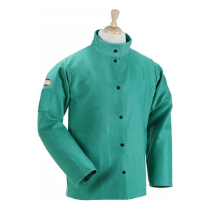 Chaqueta de Soldadura de Algodón FR Verde de Primera Calidad, Resistente al Calor, para Protección Corporal Industrial - Product Image 5