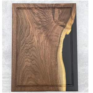 Live Edge Epoxy Wooden Serving Tray Rectangular Resin Wood Tray Luxury Natural Wood Tray for <b>Coffee</b> <b>Table</b> Decor - Product Image 2