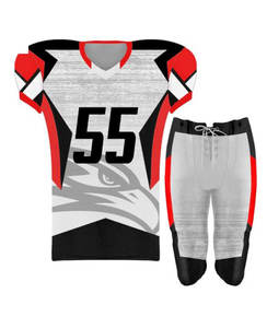 Maillot de football américain surdimensionné en maille respirante pour homme, personnalisable avec impression sérigraphique, style streetwear, idéal pour le soccer - Product Image 3