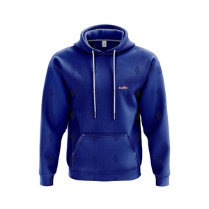 Sudadera Casual para Hombre, Hecha 100% de Tela de Punto de Algodón, con Diseño de Bolsillo con Estampado Frontal, Corte Holgado, Ropa de Calle de Invierno, Tinte Liso - Product Image 1