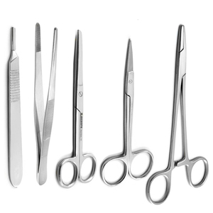 Kit d'entraînement manuel MEDSPO en acier inoxydable pour l'élimination des sutures pour étudiants en médecine - Outils de suture réutilisables Instruments chirurgicaux CE - Product Image 1