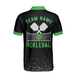 T-shirt de pickleball sportif d'été personnalisé de qualité supérieure, imprimé par sublimation, pour homme et femme, manches courtes, col à revers - Product Image 3