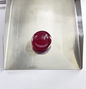100% Natural <b>Ruby</b> Cabochon Reddish Pink 29.23 Carat Heat & Treated Round Fine Quality Loose Gemstone for Jewelry Making - Product Image 4