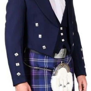 Veste et gilet Prince Charlie élégants, parfaits pour les événements formels écossais et les vestes Prince Charlie des Highlands - Product Image 5