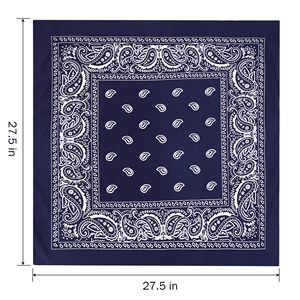 Vente en gros usine : Bandana personnalisé en coton de 55 cm, foulard carré et mouchoir, imprimé sur mesure avec bords ourlés - Product Image 1