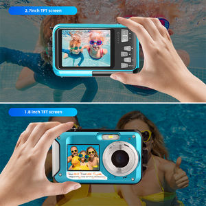 Cámara Digital Sumergible HD 2.7K 48MP, Pantalla Dual de 2.7 y 1.8 Pulgadas, Cámara Portátil para Buceo y Natación - Product Image 4