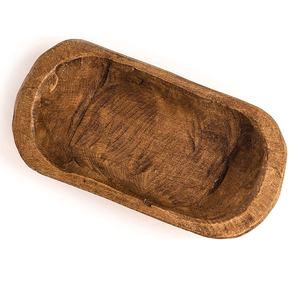 Wholesale Natural Wood Dough Bowl and <b>Wooden</b> Platter Serving Tray <b>Set</b> for Home Hotel or Restaurant Use Supermarket Product - Product Image 1