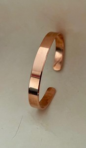 Bracelets simples en cuivre martelé et poli, magnétiques, écologiques, tendance, classiques, pour fêtes, personnalisables, favorisent la circulation sanguine - Product Image 3