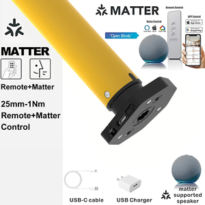 <span class=keywords><strong>Moteur</strong></span> tubulaire A-OK AM25 25 mm pour système Matter, batterie lithium rechargeable pour stores enrouleurs <span class=keywords><strong>AOK</strong></span> - Product Image 4
