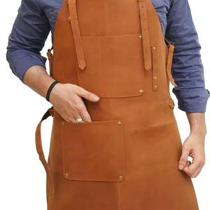 Premium Quality Heavy Duty Industrial Safety <b>Work</b> Resistant Cow Split Leather Welding <b>Apron</b> for Body and Clothing Protection - Product Image 6