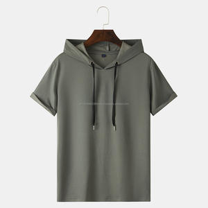 Top Blouse Street Wear <b>Men's</b> T-<b>Shirts</b> Blank OEM 100% Cotton Wholesale Summer Short Sleeve High Street Printed Breathable Quick - Product Image 2