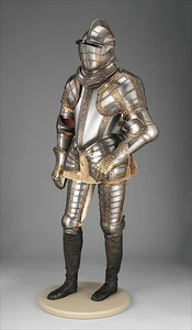 Statue de chevalier en armure médiévale, figurine en métal couleur argent, décoration à poser, prix direct usine, vente en gros à bas prix - Product Image 3
