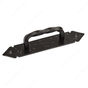 Poignée de porte en métal torsadé noir fini pour portes et fenêtres, usage domestique, hôtelier, villas, poignée de tirage pour portail - Product Image 6