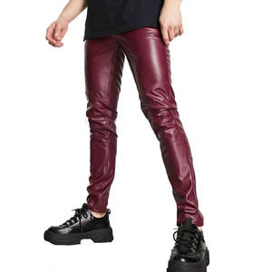 Pantalones de cuero hechos a medida para hombre con logotipo personalizado, diseño único, precio al por mayor - Product Image 1