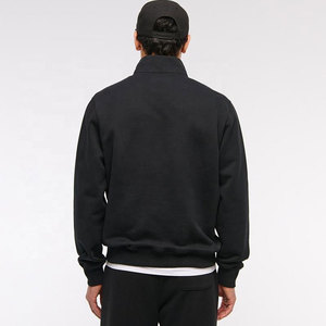 Sudadera Personalizada de Alta Calidad para Hombre, Color Gris Oscuro, Cierre de Cremallera de un Cuarto, Tejido de Punto, 100% Poliéster, Corte Regular, Cuello Redondo, Color Sólido, Informal, Otoño - Product Image 5