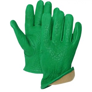 Guantes de Conducción Resistentes al Viento de Cuero Duradero para Otoño, Guantes de Trabajo para Exteriores con Patrón Impreso, Disponibles en Stock - Product Image 3