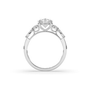 2.42 Ct Lab Grown Oval Brilliant Cut Diamond 14K Solid Gold IGI Certified Luxury Engagement <b>Ring</b> - Product Image 2