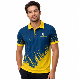 Custom Men's Quick Dry Sports <b>Polo</b> <b>Shirt</b> Breathable Sublimation Print Performance Golf Tennis Athletic Team Wear <b>Polo</b> T-<b>Shirts</b> - Product Image 3