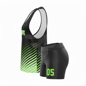 Traje de Running para Maratón con Tela Absorbente de Humedad, Estilo Retro, Jersey de Running Bordado, Camiseta sin Mangas Vintage - Product Image 2