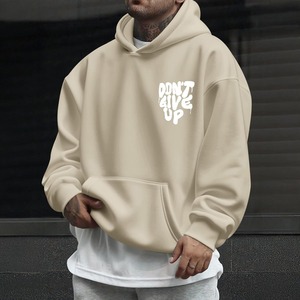Sudadera con Capucha Unisex de Fibra de Bambú Estampada en Algodón, Informal, Extra Grande, Ecológica, Ligera, Transpirable y Suave, para Otoño - Product Image 5