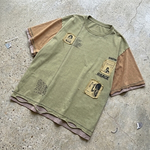 Trendy Heavyweight 100% Cotton Custom Printed Eco-Friendly Oversized Fit Short Sleeve Silk Screen Printed Street Men's T-<b>Shirt</b> - Product Image 4