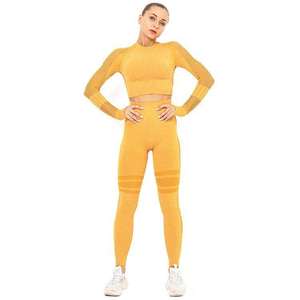 Factory Direct Salewomen Yoga Set High-Quality Sports Bra <b>Jacket</b> and Leggings Breathable <b>Workout</b> Fitness Gym Apparel Set - Product Image 2