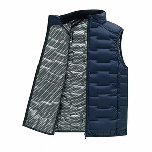 Chaleco de Plumón de Pato Blanco con Cuello Alto Engrosado, Chaleco Cortavientos Moderno para Hombre, Estilo Pareja, con Cremallera Frontal de Grafeno - Product Image 2