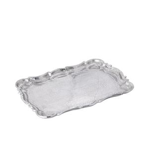 Rectangular Serving <b>Tray</b> Polished Metal Finish With Handles Dishwasher Safe Decorative Fruits <b>Snacks</b> <b>Tray</b> Silver <b>Tray</b> For Decor - Product Image 2