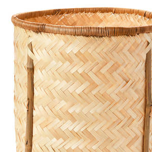 Set of 4 Rustic Breeze Solid Wood Decorative Organizers <b>Woven</b> <b>Baskets</b> - Product Image 3