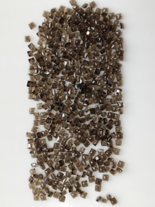Cuarzo Ahumado Natural de 2.5MM, Corte Princesa Cuadrado, Gema Suelta de la Mejor Calidad para Joyería y Fabricación de Collares - Product Image 4