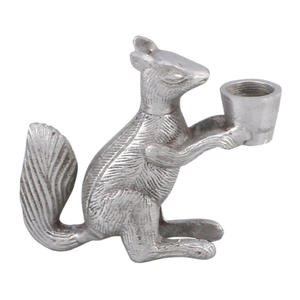 Bougeoir conique en aluminium fini nickel pour l'éclairage de la maison Décoration Autres bougeoirs Lanternes et bocaux à bougies - Product Image 5