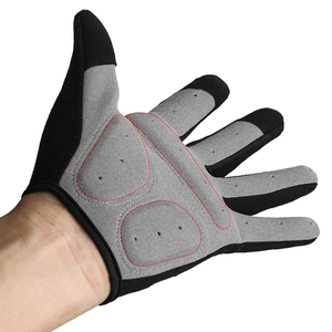 Gants de cyclisme unisexes à doigts entiers, respirants, antidérapants, en tissu polyester absorbant l'humidité, pour l'été, avec fermeture auto-agrippante - Product Image 3