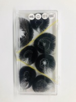 Extensions de cils 20D 0.03 en soie noire, volume intense, base pointue, faits à la main, en cheveux synthétiques naturels doux, pré-faits, haute qualité