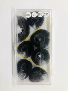 Extensiones de Pestañas de Seda Negra de Mega Volumen, Hechas a Mano, de Alta Calidad, con Base Puntiaguda, de Pelo Sintético Suave Natural 20D 0.03 - Product Image 6