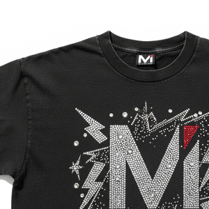T-shirt en coton à manches courtes de haute qualité avec strass et cristaux surdimensionnés pour hommes et femmes – Collection été tendance - Product Image 2