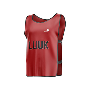 Custom Player Name Yellow Sleeveless Mesh Practice <b>Bib</b> Breathable Polyester Vest Unisex Adult's All Seasons Football <b>Bib</b> - Product Image 4