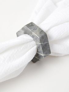 แหวนใส่ผ้าเช็ดปากลายหินอ่อนทำจากหินลายหินขัดที่วางผ้าเช็ดปาก - Product Image 4