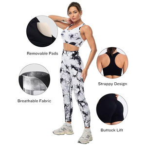Conjunto de Yoga de 4 Piezas para Mujer al por Mayor, Ropa Deportiva con Logotipo Personalizado, Top de Manga Larga, Leggings Levanta Glúteos, Ropa de Gimnasio, Traje de Entrenamiento - Product Image 5