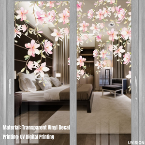 Vinilo Transparente Personalizado con Impresión UV para Ventanas, Adhesivo Decorativo para Vidrio - Product Image 3