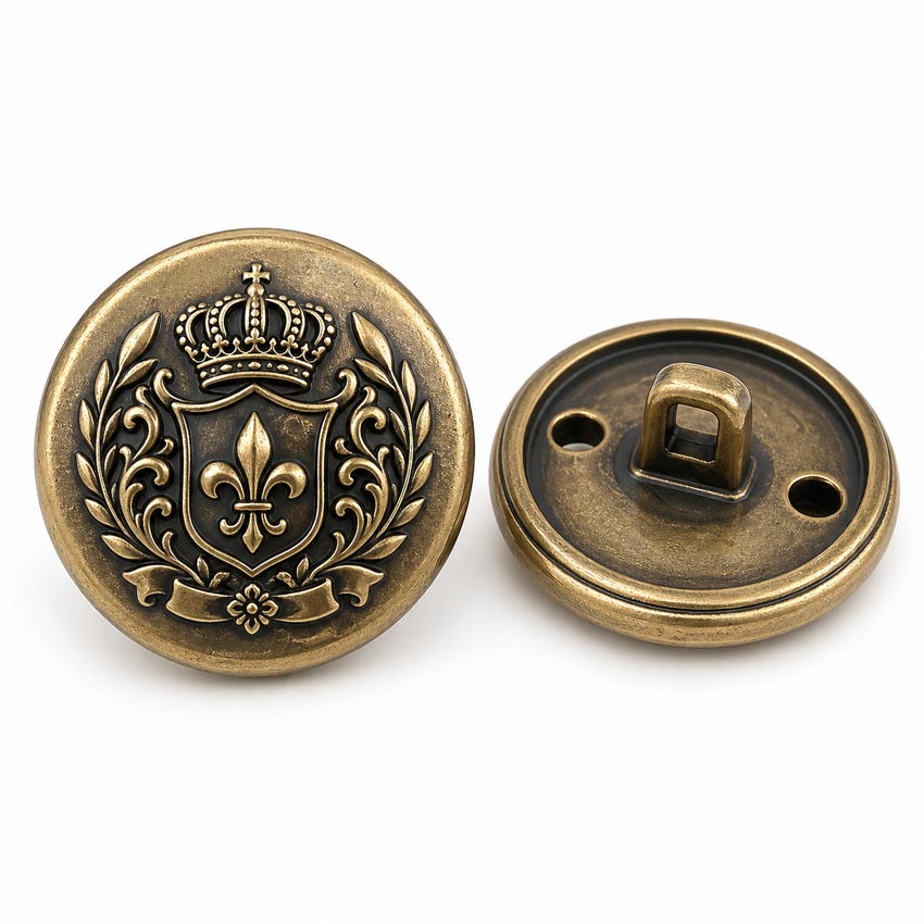 Stamped Brass Shank Button
